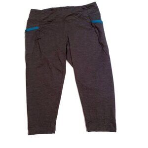 PATAGONIA PANTS LEGGINGS KNEE LENGTH ATHLETIC GRAY BLUE Size S ACTIVE